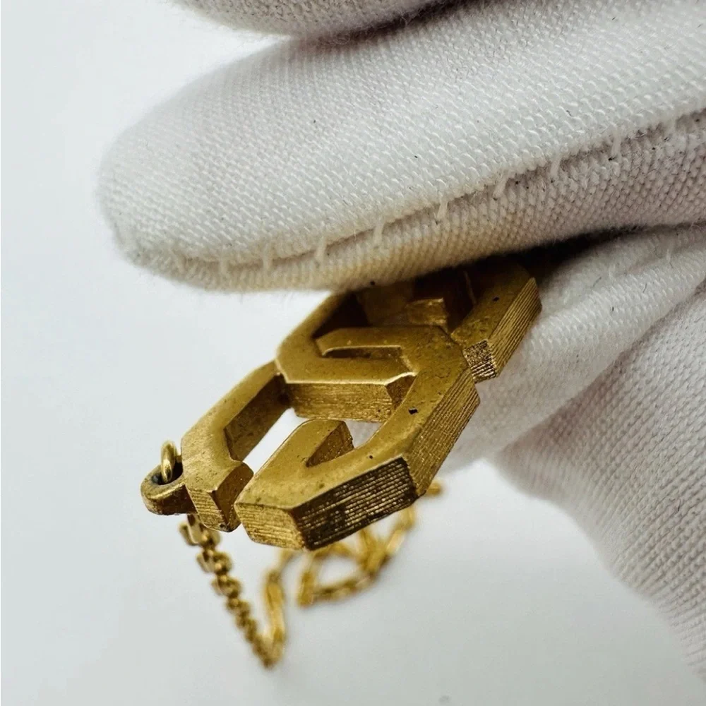Givenchy Vintage GG Gold Chain Necklace 15” - Picture 7 of 9